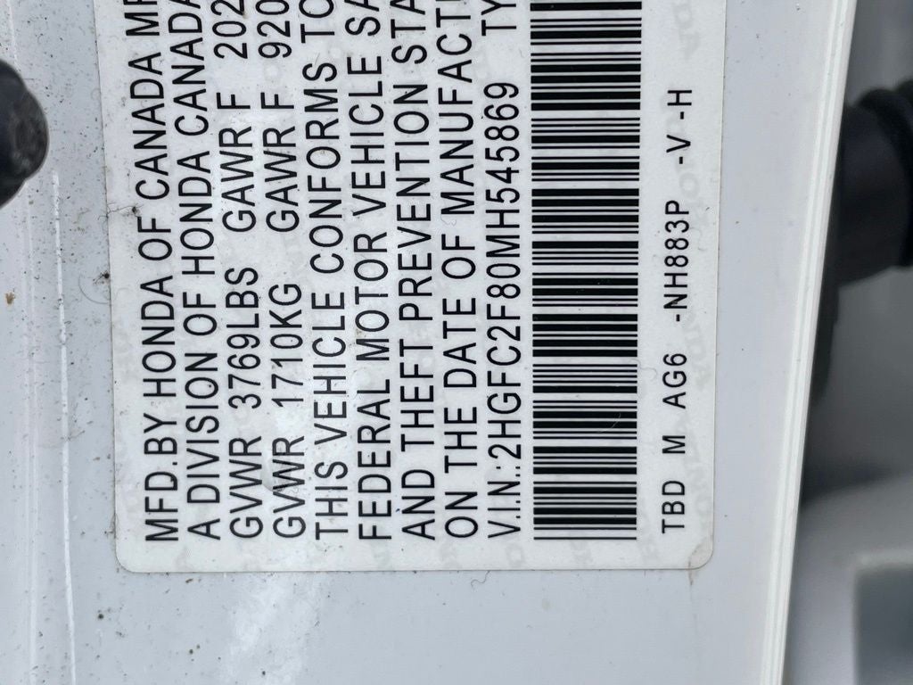 2021 Honda Civic Sport