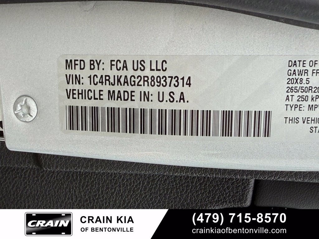 2024 Jeep Grand Cherokee L Altitude X - 4WD / PANORAMIC SUNROOF / CLEAN CARFAX