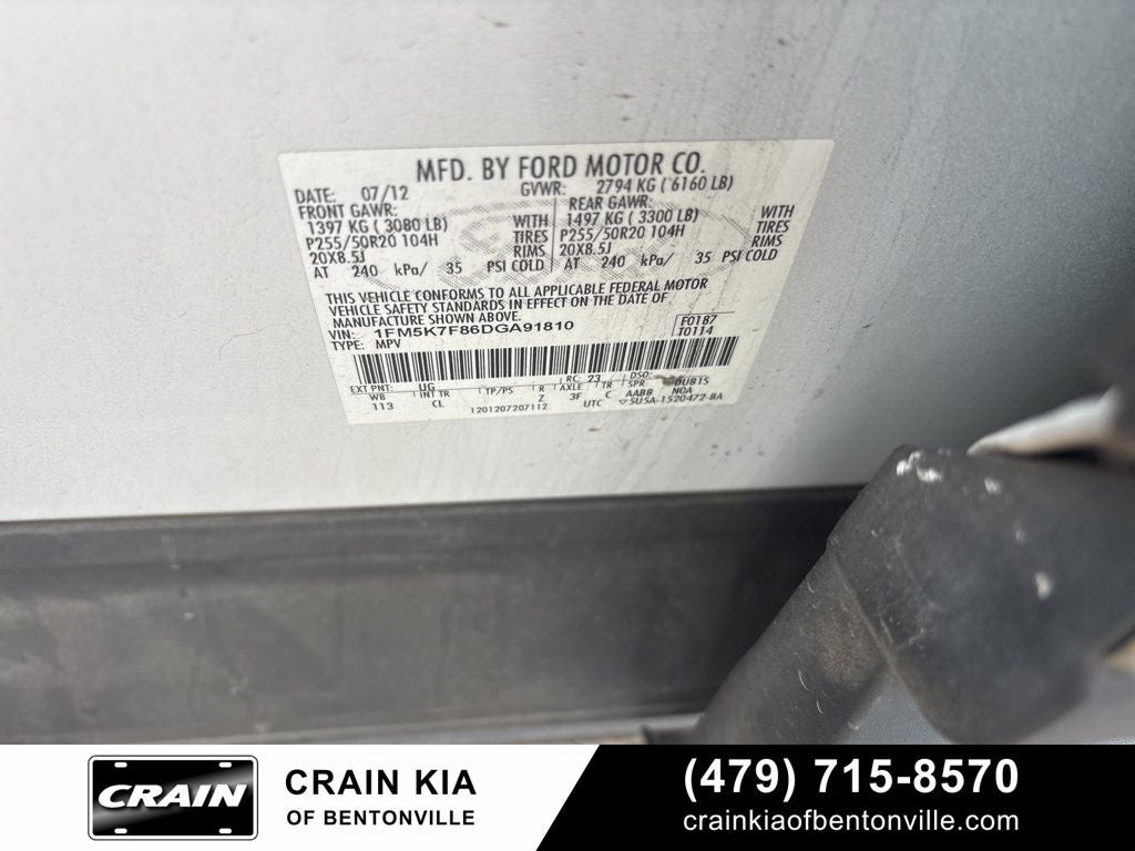 2013 Ford Explorer Limited - WHOLESALE / AS-IS