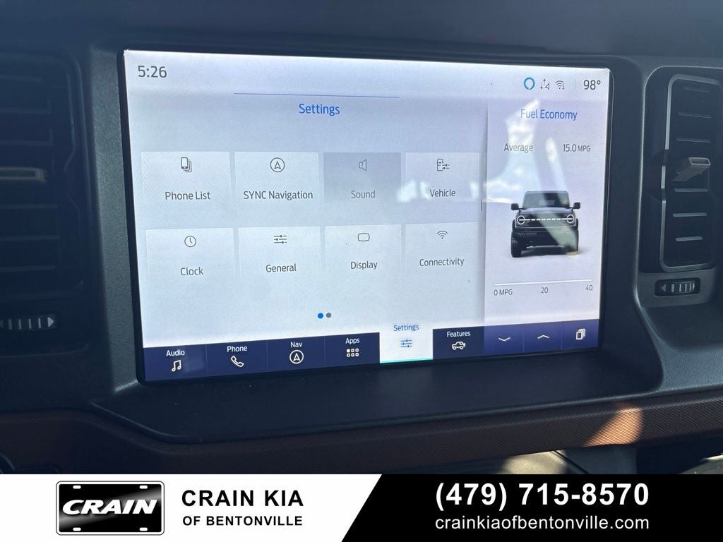 2024 Ford Bronco Outer Banks - HIGH / LUX / 4WD / CLEAN CARFAX / ONE OWNER