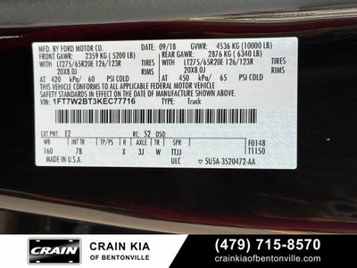 2019 Ford F-250SD Platinum - 4WD / PANORAMIC SUNROOF / ONE OWNER