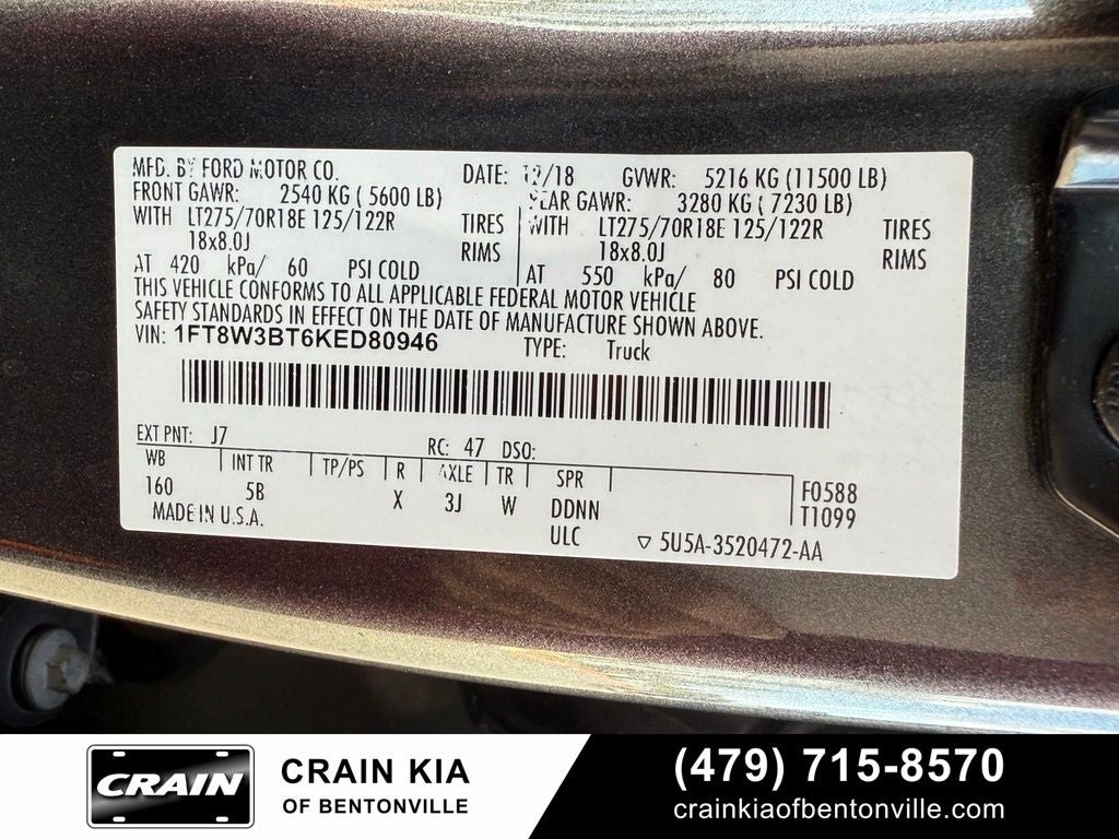 2019 Ford F-350SD Lariat Ultimate - 4WD / CLEAN CARFAX