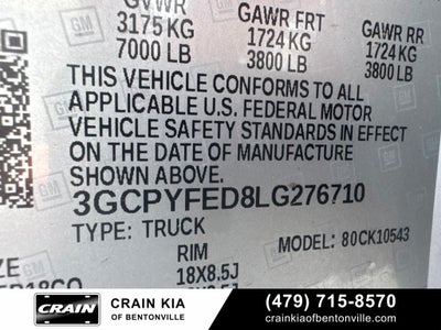 2020 Chevrolet Silverado 1500 LT Trail Boss - 4WD / CLEAN CARFAX / LEATHER