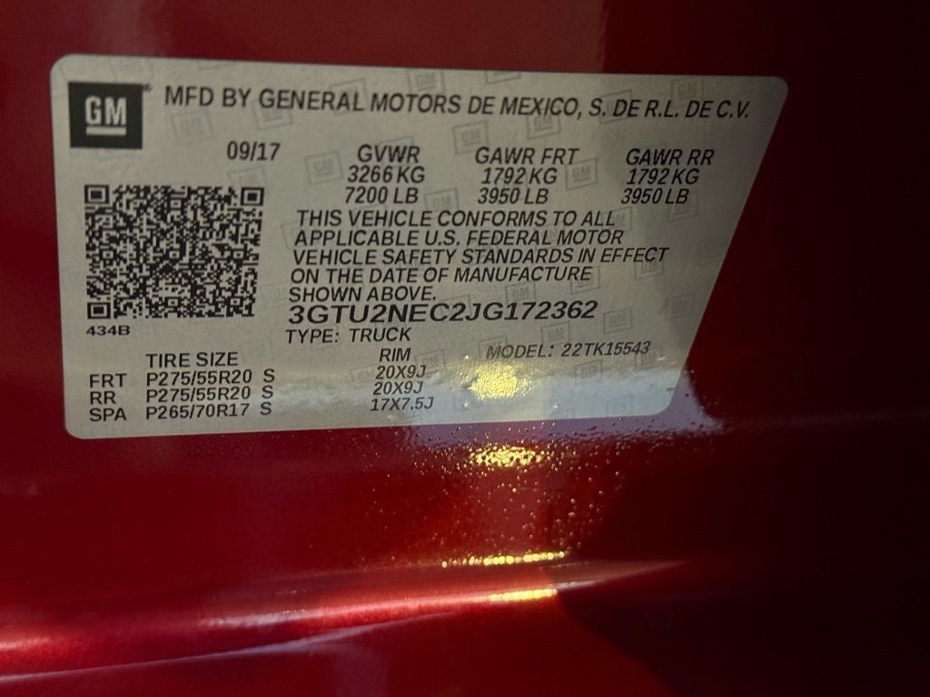 2018 GMC Sierra 1500 SLT - 4WD / CLEAN CARFAX