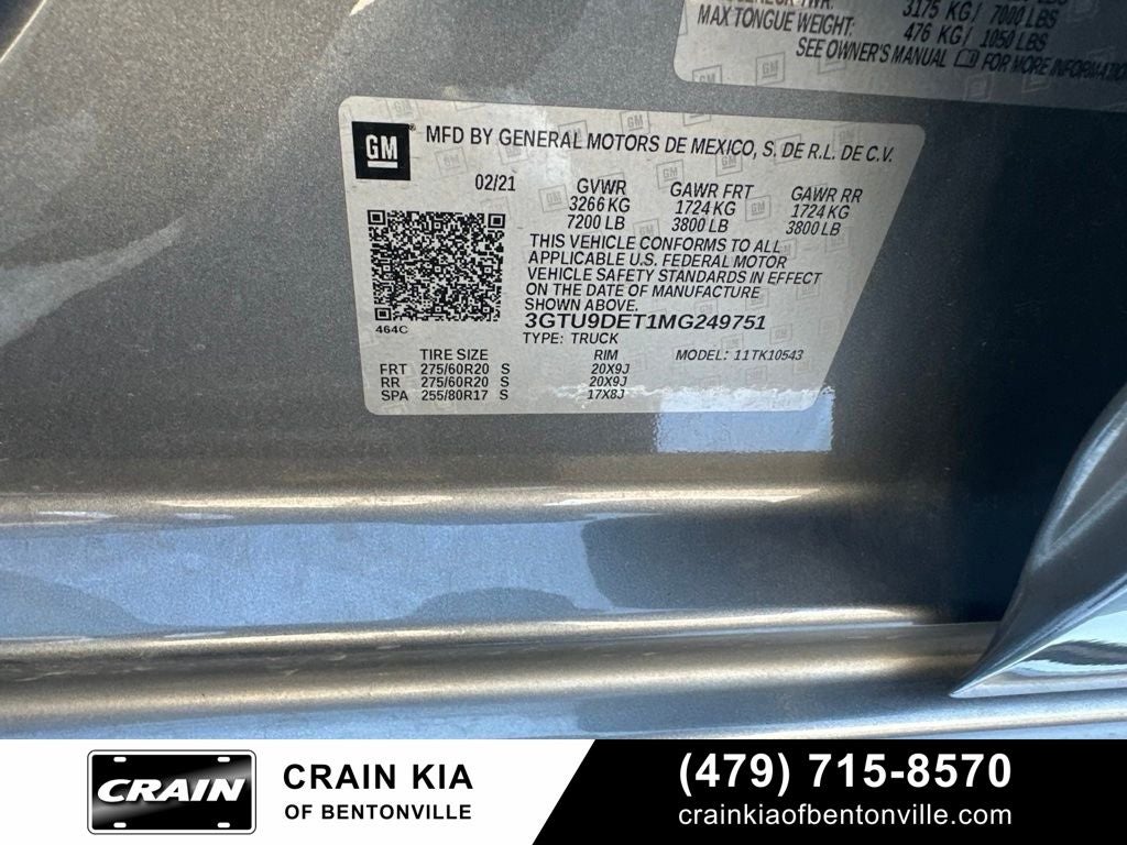 2021 GMC Sierra 1500 SLT Premium Plus - 4WD