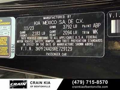 2024 Kia Forte LXS - CLEAN CARFAX / ONE OWNER
