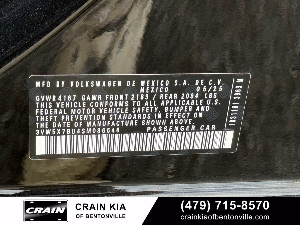 2025 Volkswagen Jetta 1.5T S - CLEAN CARFAX / ONE OWNER