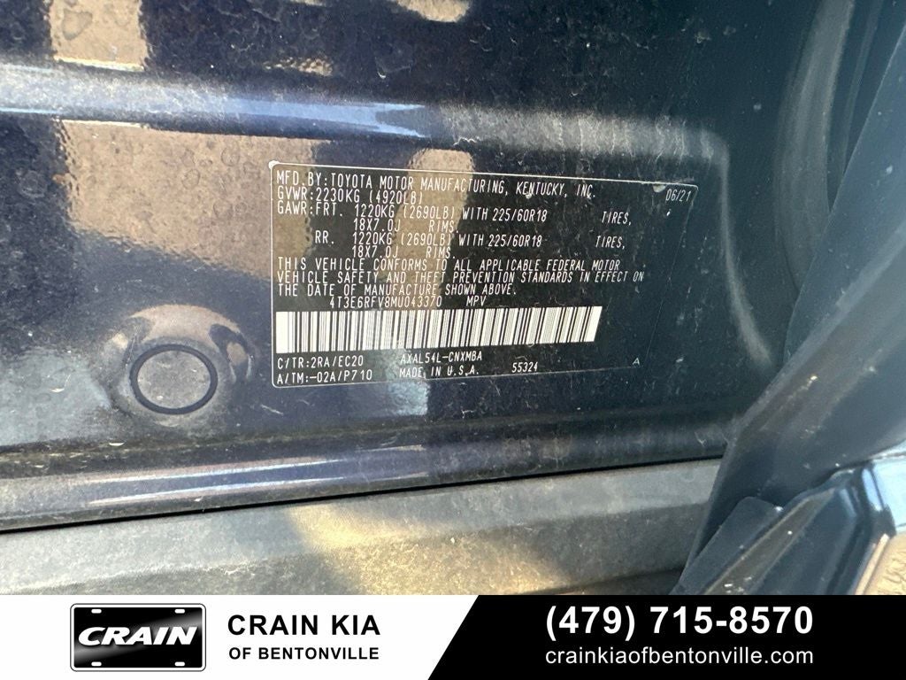 2021 Toyota RAV4 Hybrid XSE - AWD / CLEAN CARFAX / SUNROOF