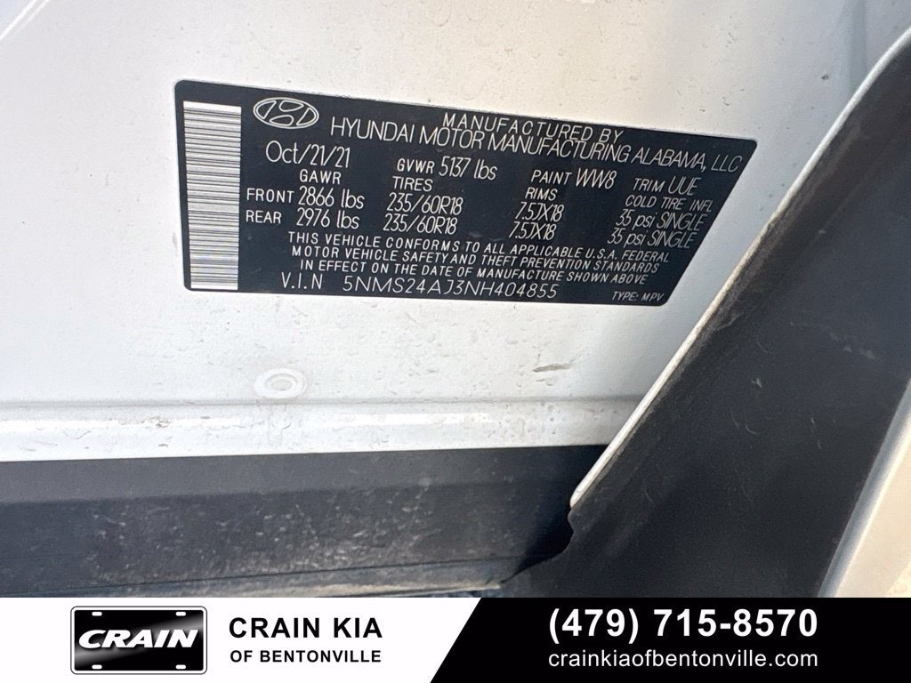 2022 Hyundai Santa Fe SEL - CLEAN CARFAX