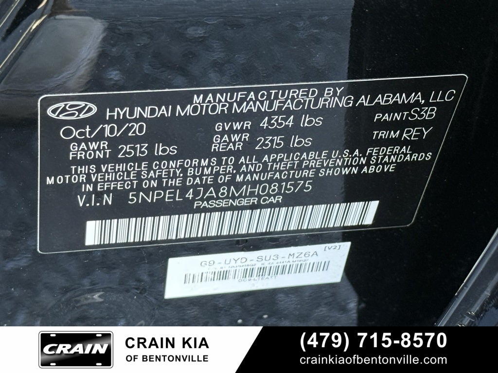 2021 Hyundai Sonata SEL