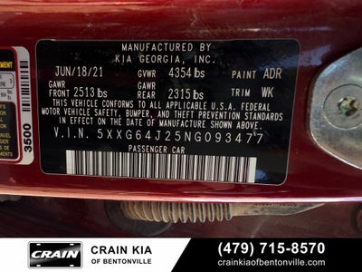 2022 Kia K5 GT-Line Premium - SUNROOF / CLEAN CARFAX