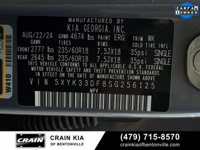 2025 Kia Sportage EX - KIA CPO / PANORAMIC SUNROOF / ONE OWNER