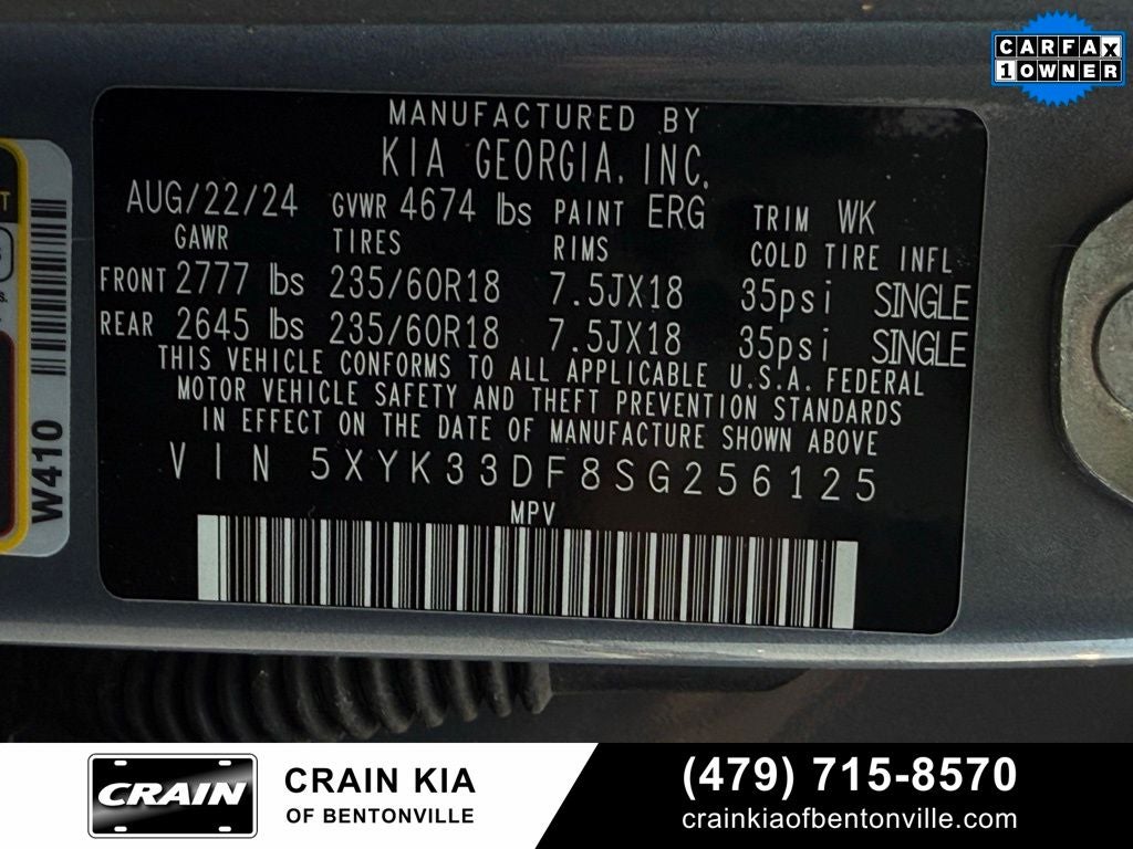 2025 Kia Sportage EX - KIA CPO / PANORAMIC SUNROOF / ONE OWNER