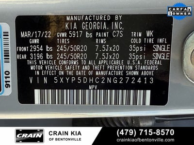 2022 Kia Telluride SX Prestige Nightfall - KIA CPO / AWD / DUAL SUNROOF