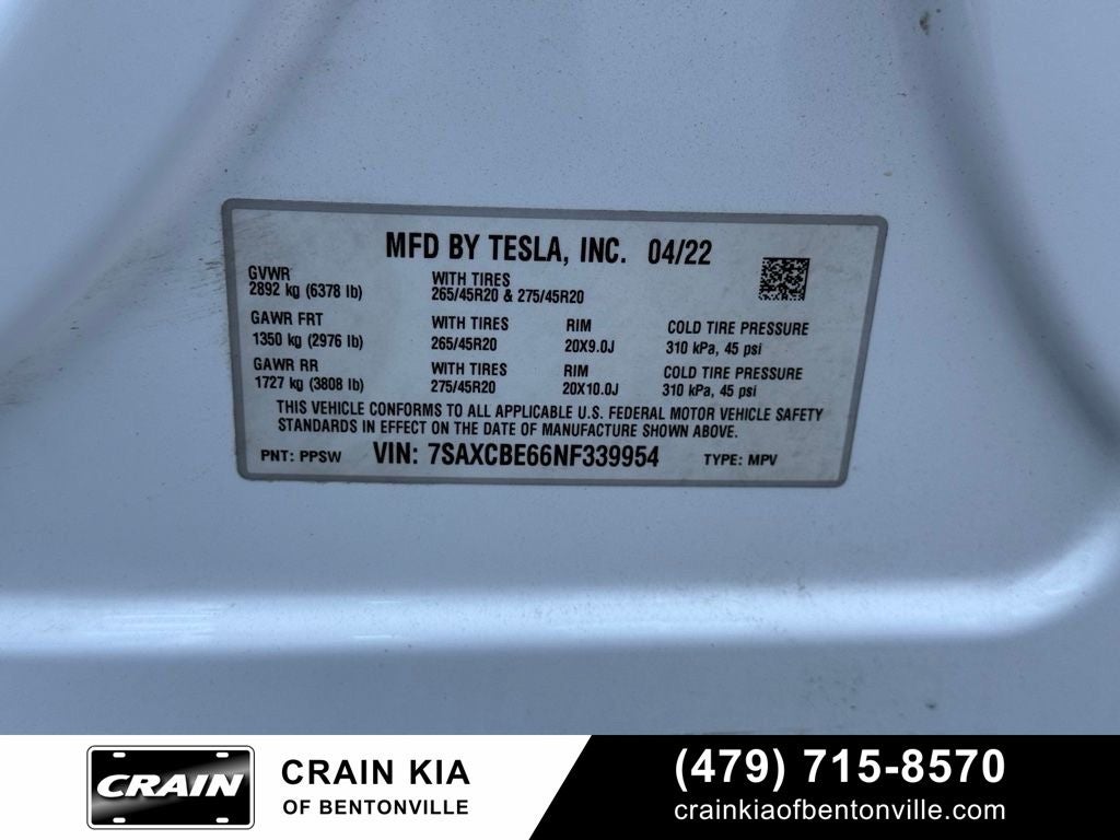 2022 Tesla Model X Plaid - 3RD ROW / AWD / CLEAN CARFAX