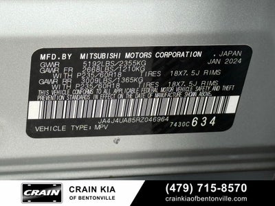 2024 Mitsubishi Outlander ES - 4WD / CLEAN CARFAX HISTORY