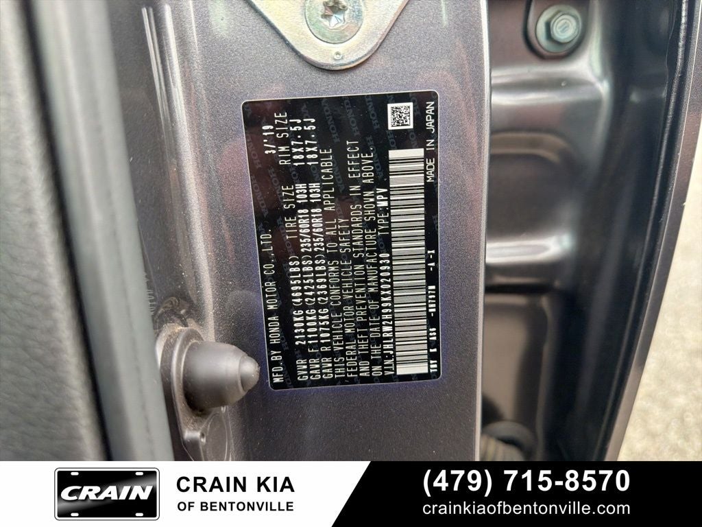 2019 Honda CR-V Touring - AWD / SUNROOF / ONE OWNER