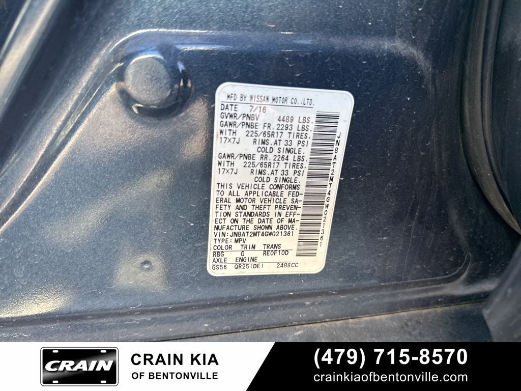 2016 Nissan Rogue SV