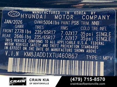 2026 Hyundai Tucson Hybrid Blue SE