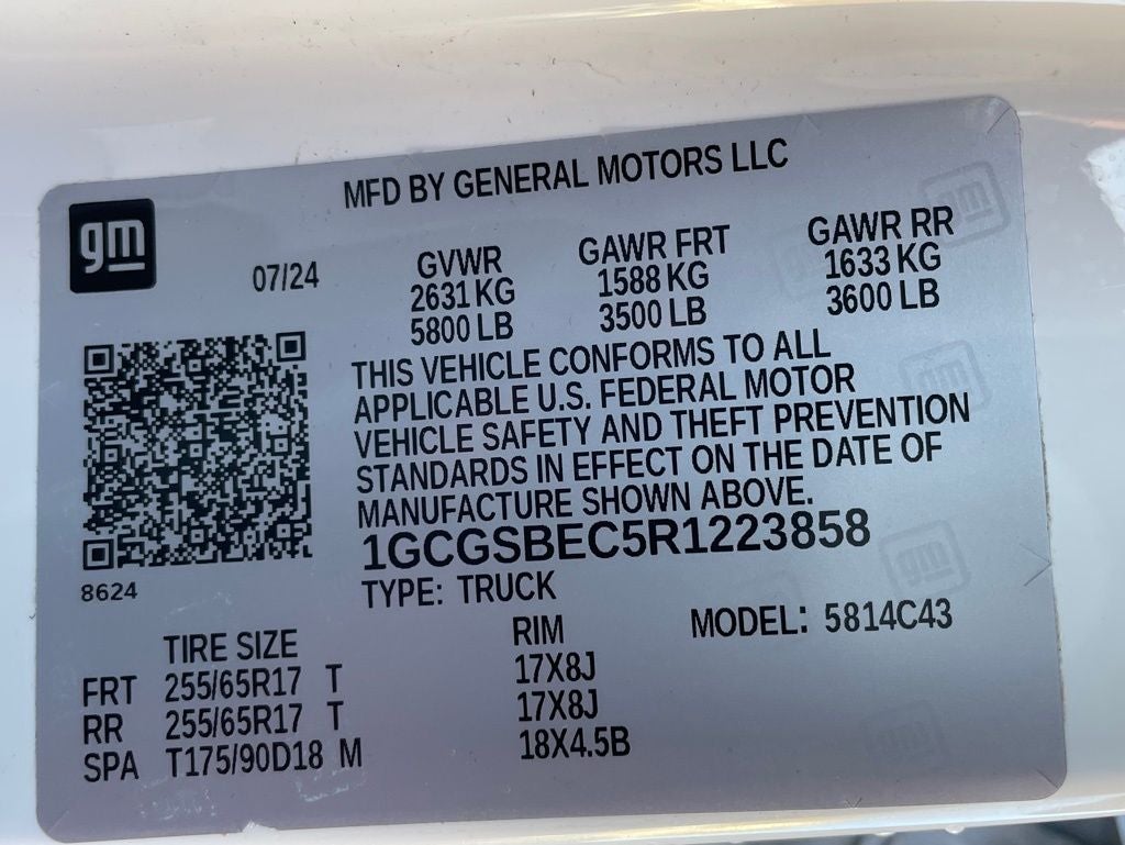 2024 Chevrolet Colorado Work Truck ONE OWNER / NAV / RWD