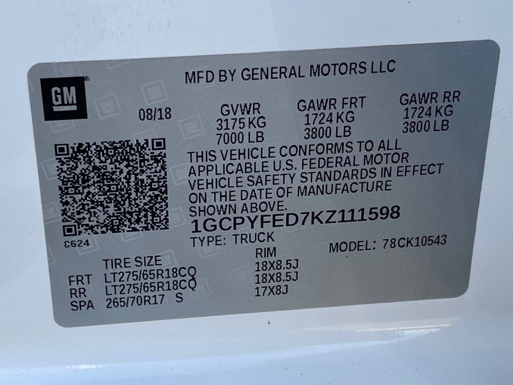 2019 Chevrolet Silverado 1500 LT Trail Boss