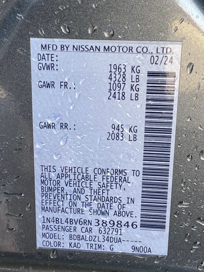 2024 Nissan Altima 2.5 S ONE OWNER / CLEAN CARFAX