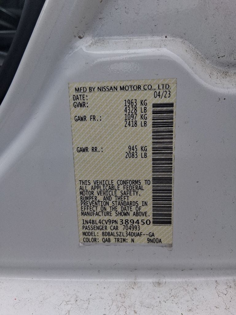 2023 Nissan Altima 2.5 SR