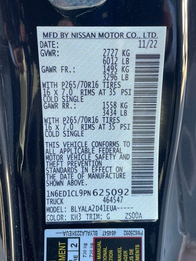 2023 Nissan Frontier S