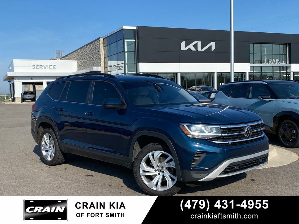 2021 Volkswagen Atlas 3.6L V6 SE w/Technology SUNROOF / HEATED SEATS / POWER LIFT GATE