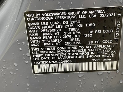 2021 Volkswagen Atlas Cross Sport 3.6L V6 SEL Premium