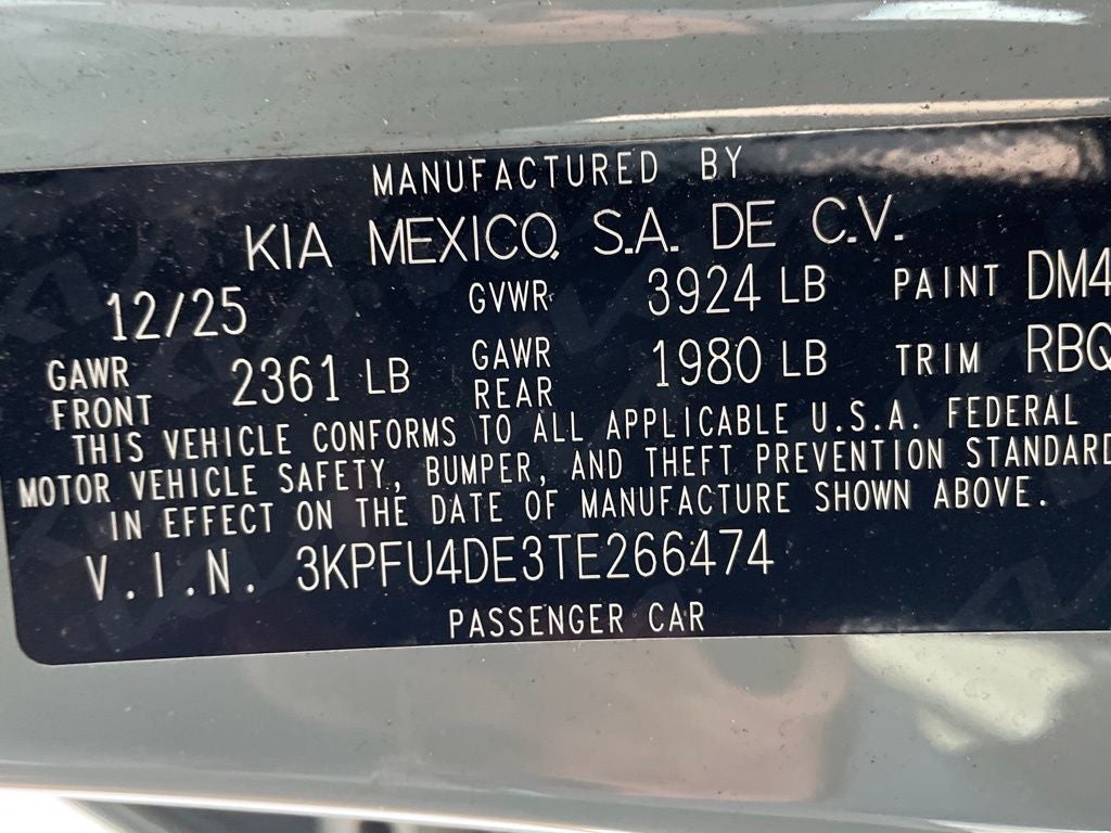 2026 Kia K4 EX LEATHER / HEATED SEATS / REMOTE START