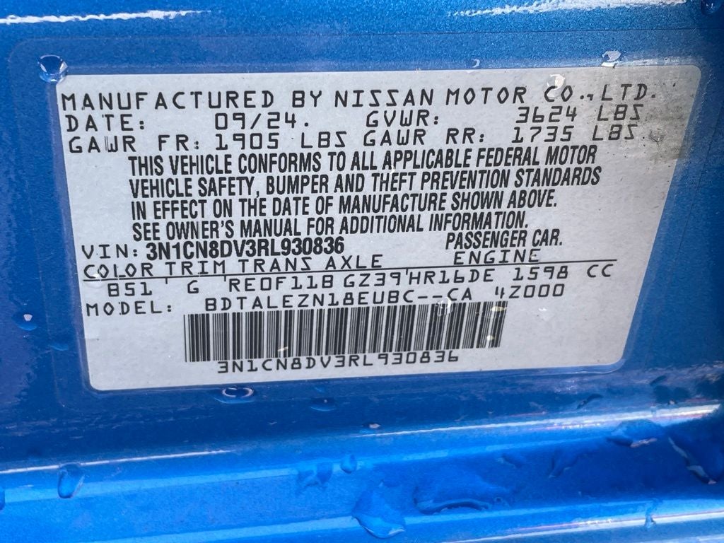 2024 Nissan Versa 1.6 S ONE OWNER / S PLUS PACKAGE