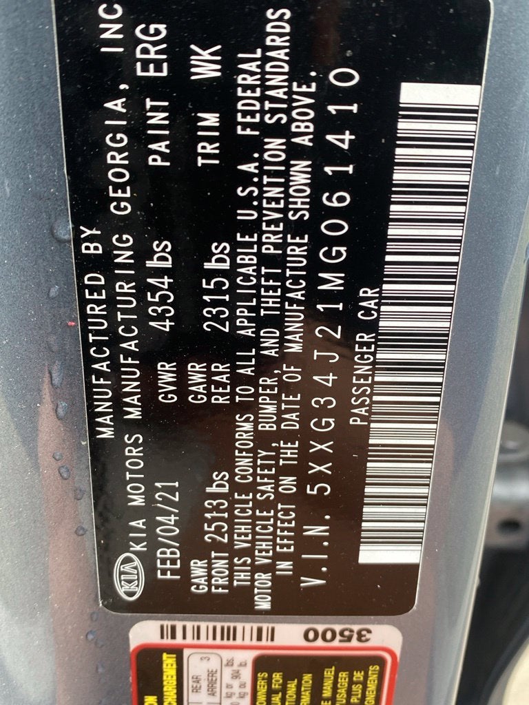 2021 Kia K5 EX PREMIUM PACKAGE / HEATED SEATS / NAV / MOONROOF