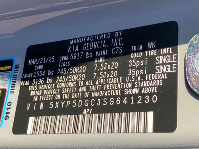 2025 Kia Telluride SX-Prestige X-Line LEATHER / SUNROOF / HEATED SEATS