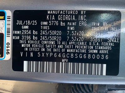 2025 Kia Telluride S SUNROOF / NAV / LEATHER / HEATED SEATS