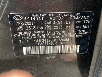 2021 Hyundai Sonata Limited CLEAN CARFAX