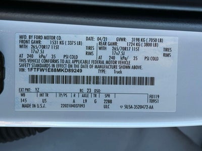 2021 Ford F-150 XLT