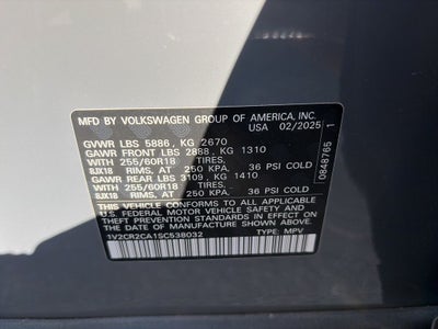 2025 Volkswagen Atlas 2.0T Peak Edition CLEAN 1-OWNER CARFAX