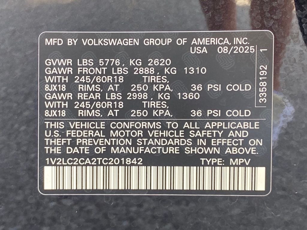 2026 Volkswagen Atlas Cross Sport SE