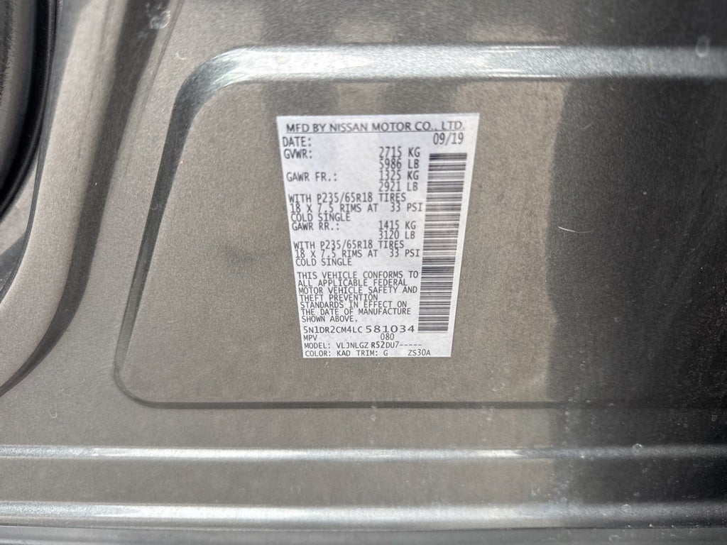 2020 Nissan Pathfinder SL