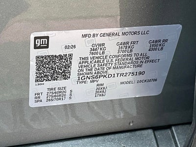 2026 Chevrolet Tahoe Z71