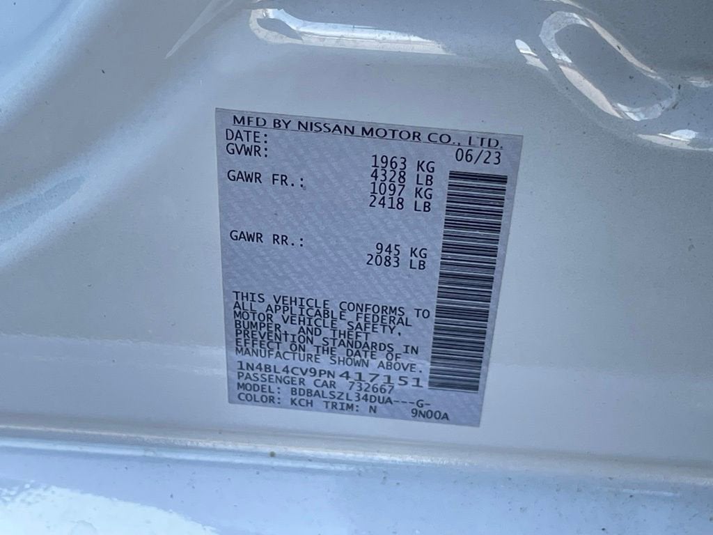 2023 Nissan Altima 2.5 SR