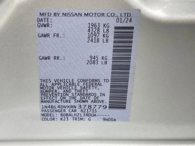 2024 Nissan Altima 2.5 SV