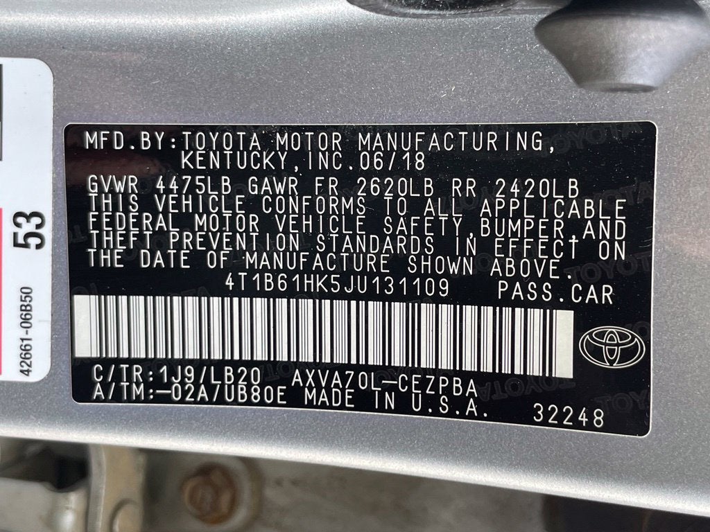 2018 Toyota Camry XSE