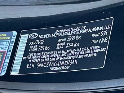 2022 Hyundai Elantra SEL