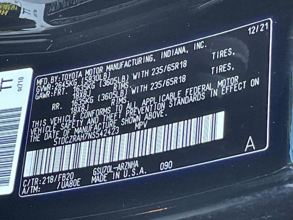 2022 Toyota Highlander L