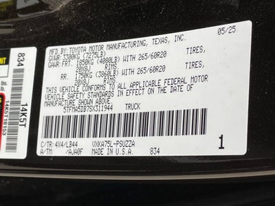 2025 Toyota Tundra 4WD 1794 Edition