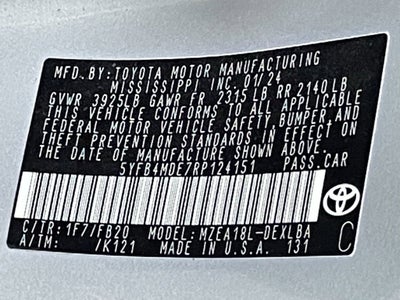 2024 Toyota Corolla LE