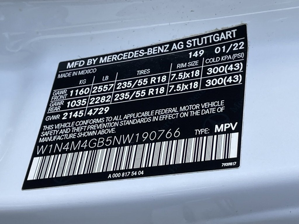 2022 Mercedes-Benz GLB GLB 250