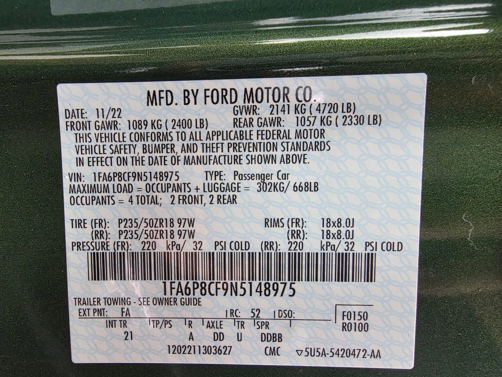 2022 Ford Mustang GT